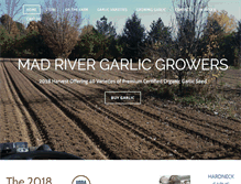 Tablet Screenshot of madrivergarlicgrowers.com
